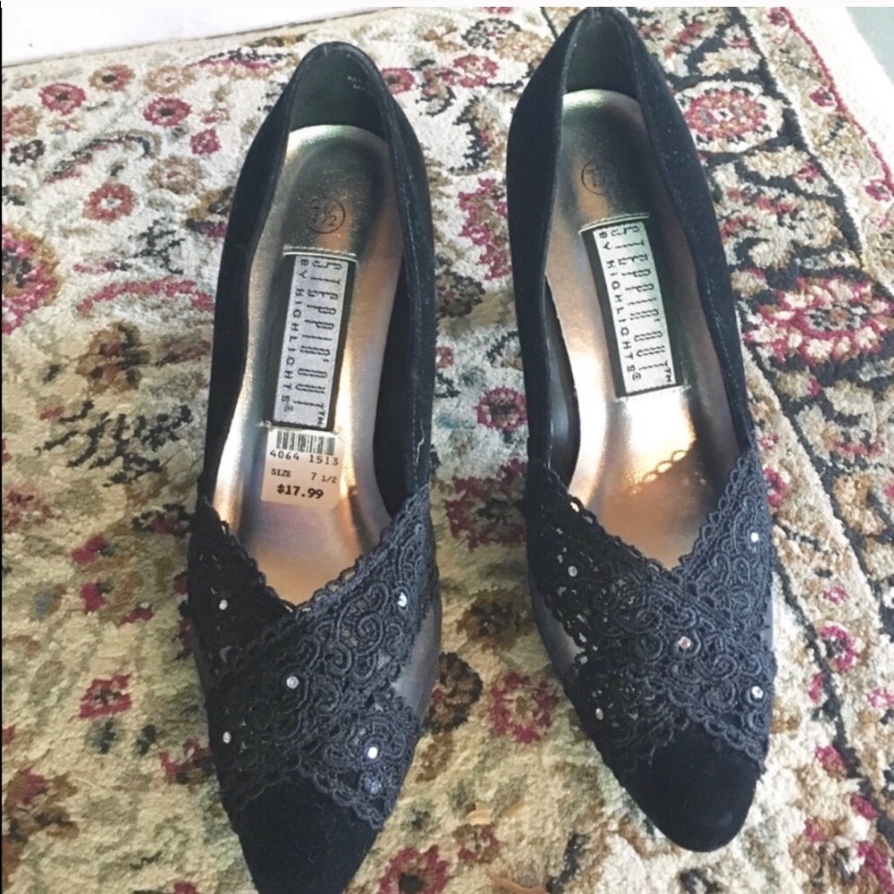 Black High Heels Size 7.5